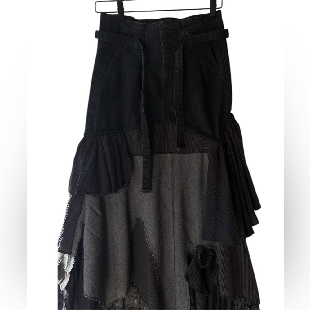 Asymmetrical ruffled teired skirt - Picture 7 of 16